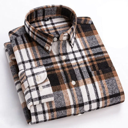 Rockwell Brushed Cotton Flannel Shirt