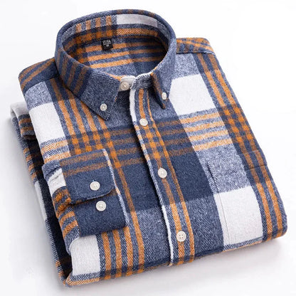 Rockwell Brushed Cotton Flannel Shirt
