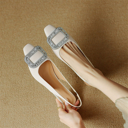 Elora Genuine Leather Slingback Heels