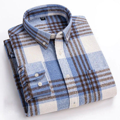 Rockwell Brushed Cotton Flannel Shirt