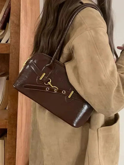 Bridle Buckle Shoulder Bag