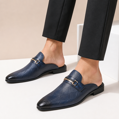 Tivaro Cowhide Leather Mules