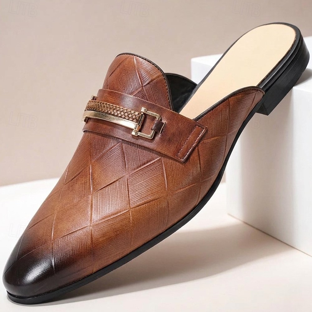Tivaro Cowhide Leather Mules