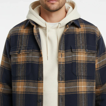 Rockwell Brushed Cotton Flannel Shirt