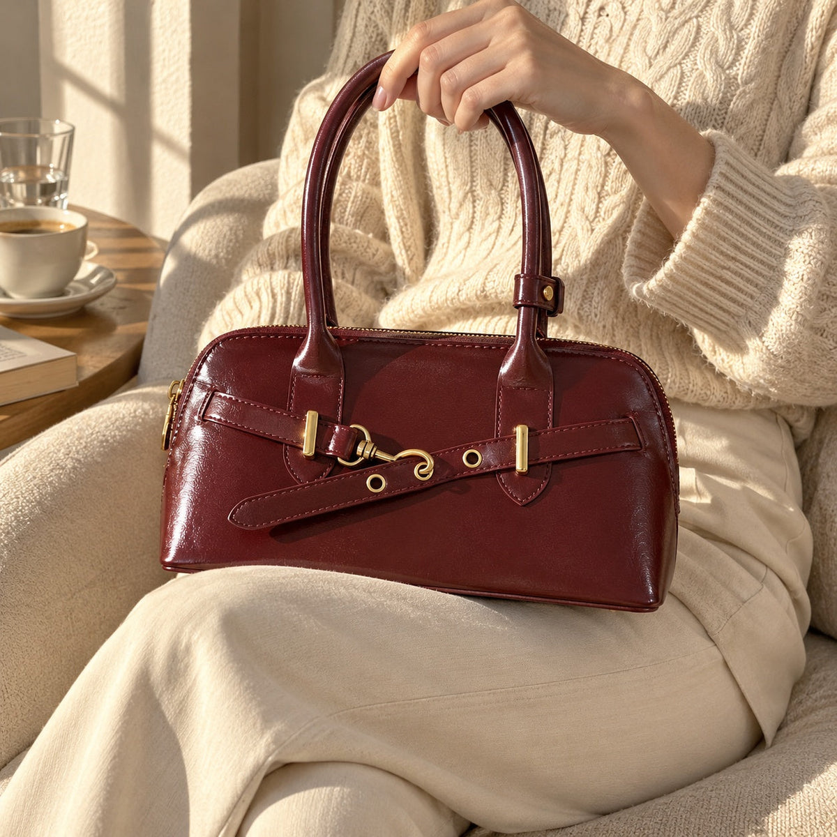 Bridle Buckle Shoulder Bag