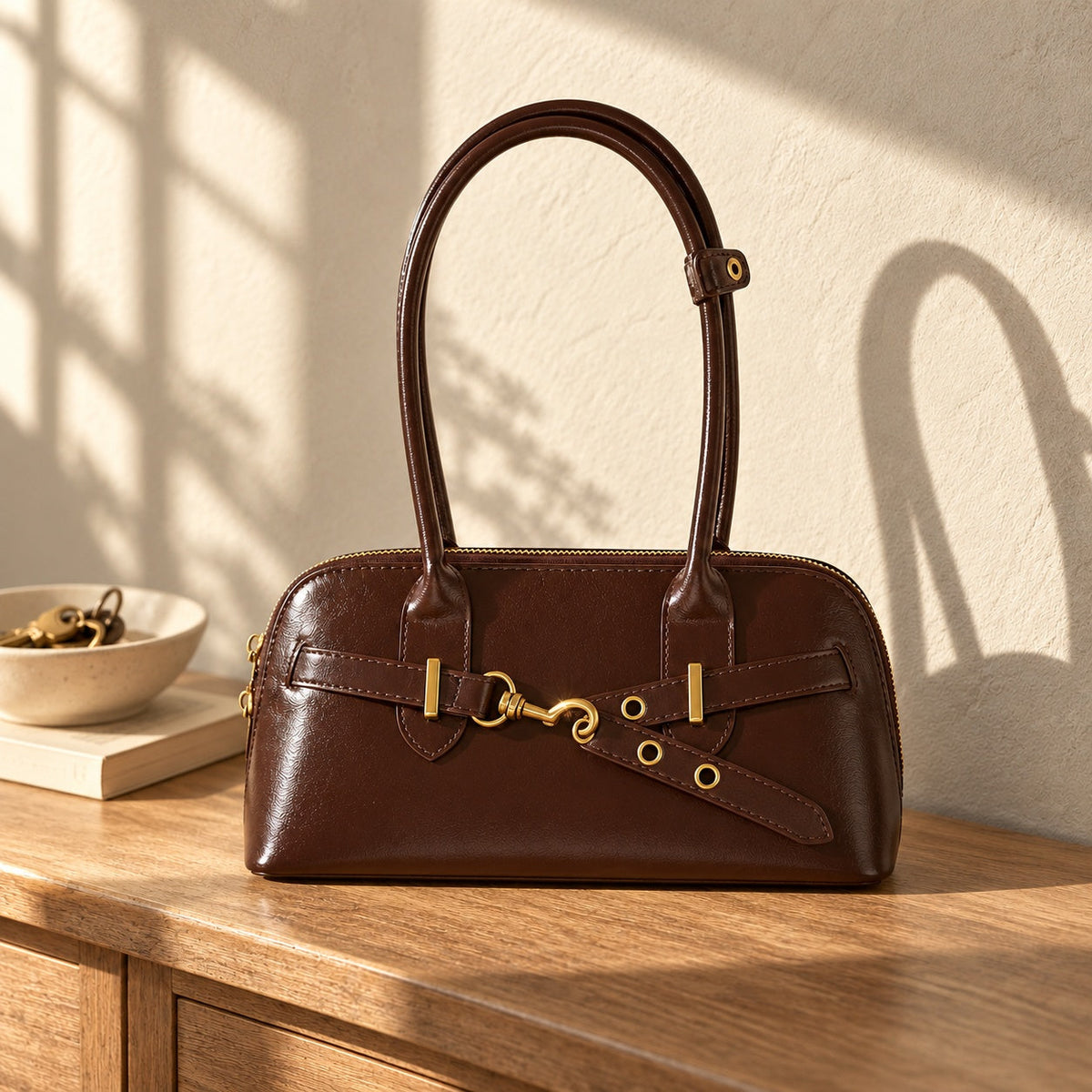 Bridle Buckle Shoulder Bag