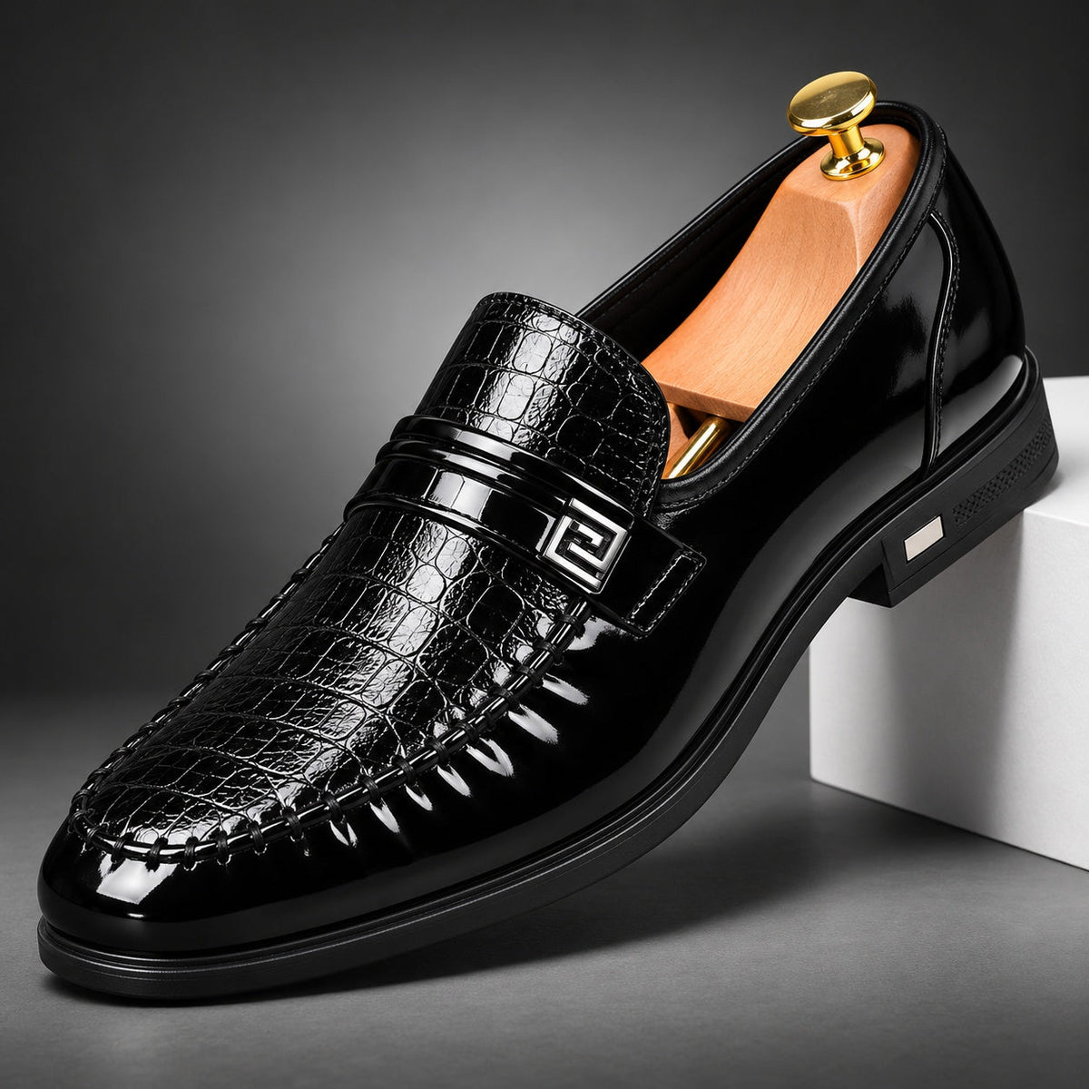 Marlon Croc Loafers