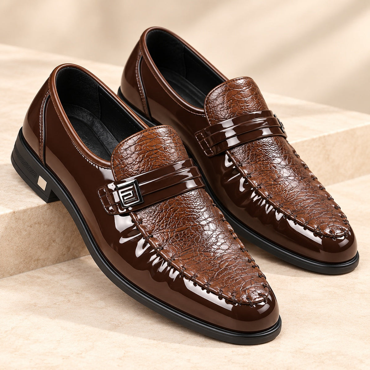 Marlon Croc Loafers