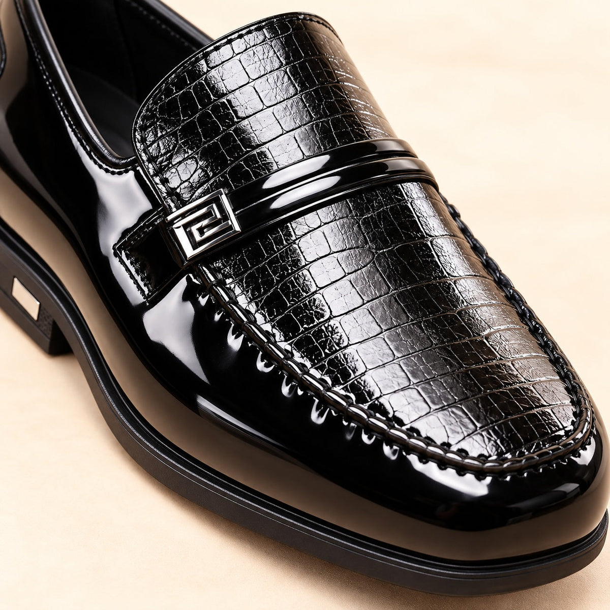 Marlon Croc Loafers
