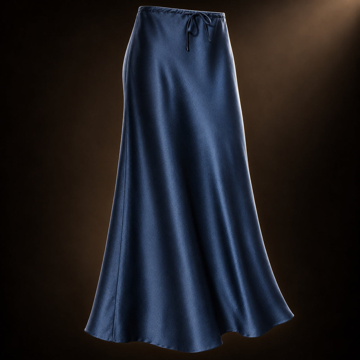 Ondine Drawstring Satin Skirt