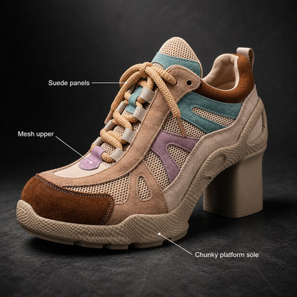 Patchina Colorblock Sport Heels