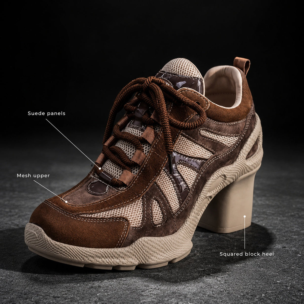 Patchina Colorblock Sport Heels