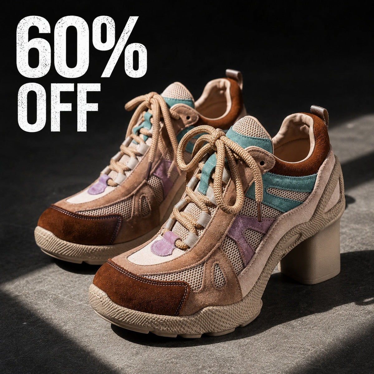 Patchina Colorblock Sport Heels