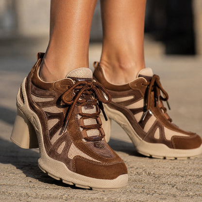Patchina Colorblock Sport Heels