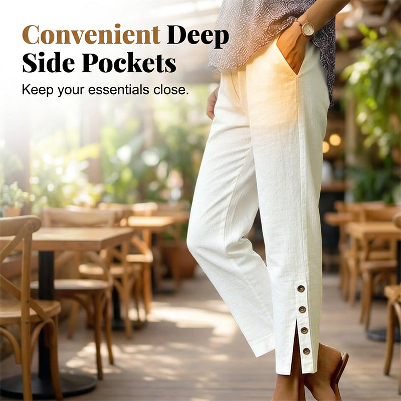 2026 Hot Sale 50% OFF Breathable Cropped Trousers with Pockets