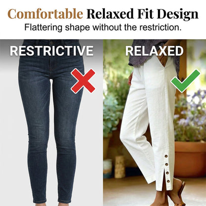 2026 Hot Sale 50% OFF Breathable Cropped Trousers with Pockets