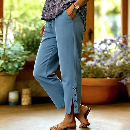 2026 Hot Sale 50% OFF Breathable Cropped Trousers with Pockets