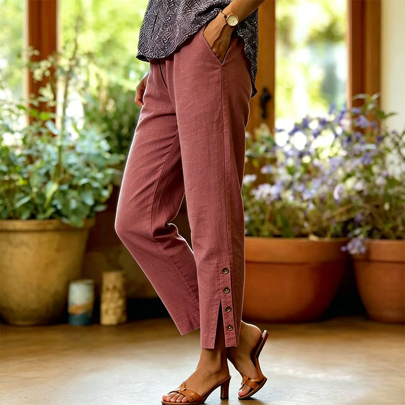 2026 Hot Sale 50% OFF Breathable Cropped Trousers with Pockets