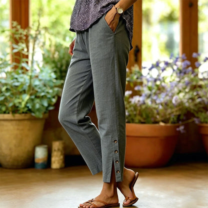 2026 Hot Sale 50% OFF Breathable Cropped Trousers with Pockets