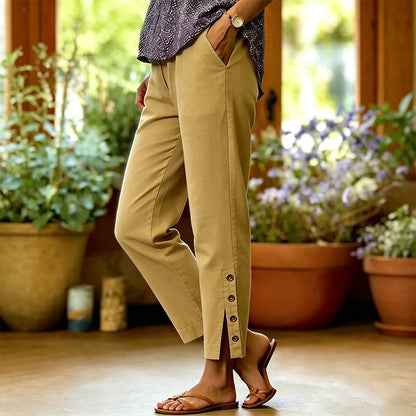 2026 Hot Sale 50% OFF Breathable Cropped Trousers with Pockets