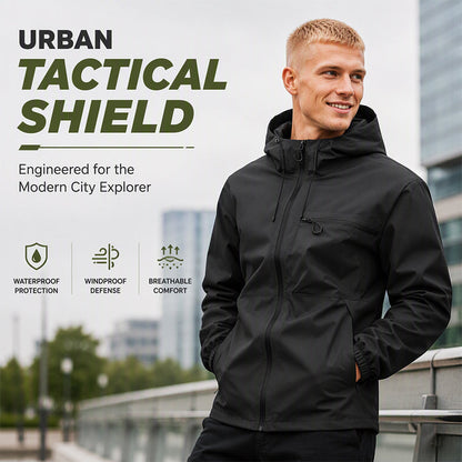 All-Weather Utility | Men's Waterproof Oversized Hooded Jacket