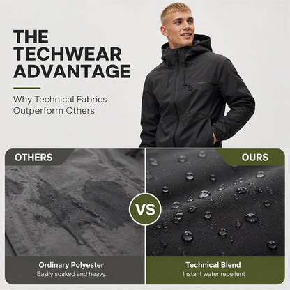 All-Weather Utility | Men's Waterproof Oversized Hooded Jacket