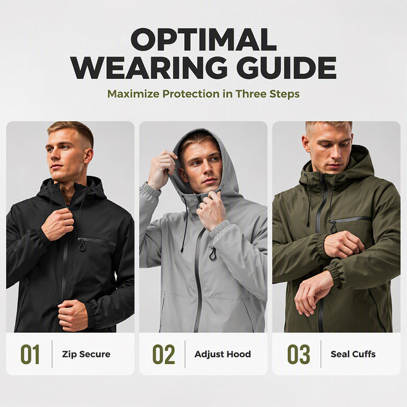 All-Weather Utility | Men's Waterproof Oversized Hooded Jacket