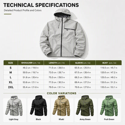 All-Weather Utility | Men's Waterproof Oversized Hooded Jacket